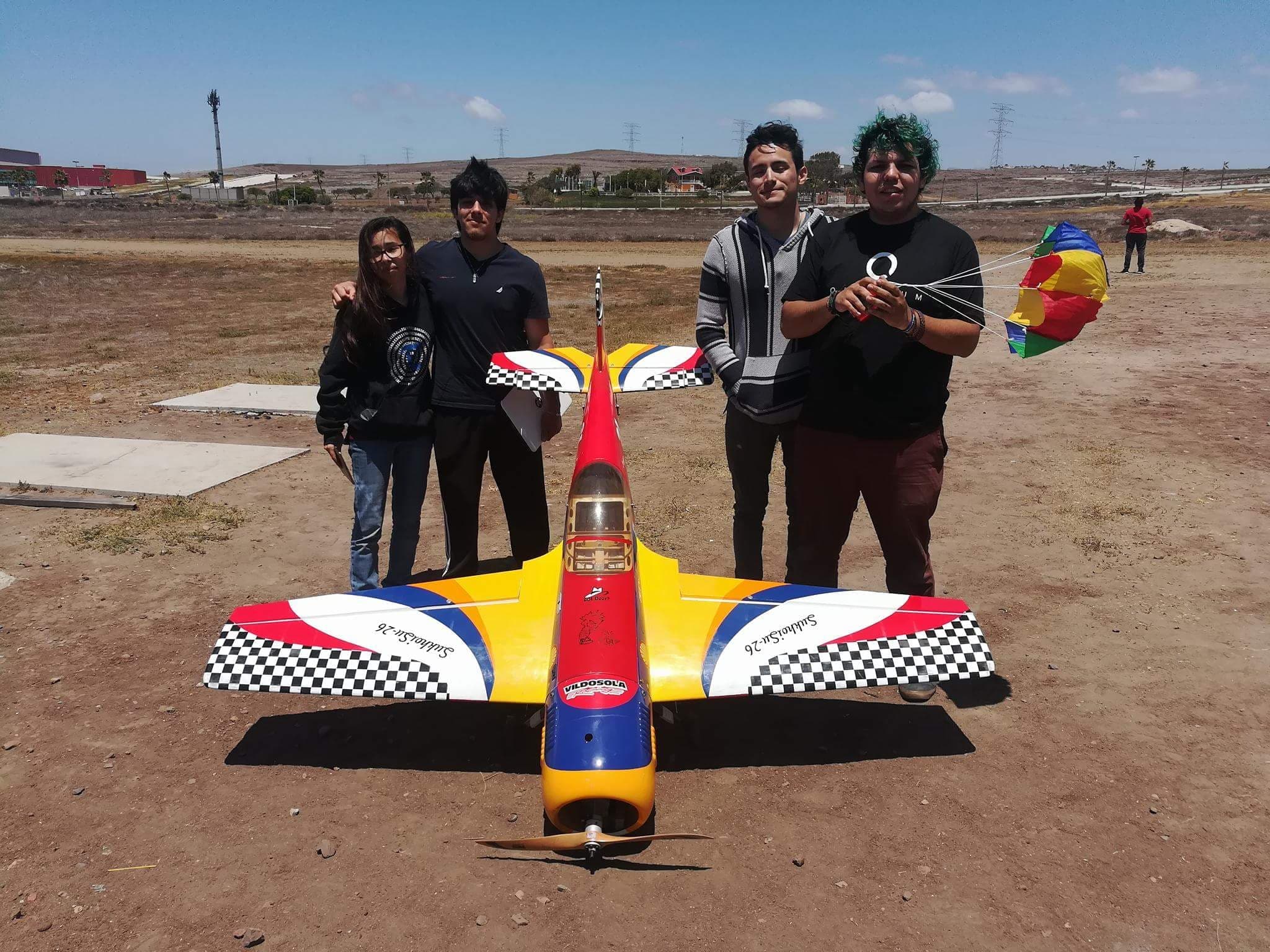 Team photo with CanSat prototype